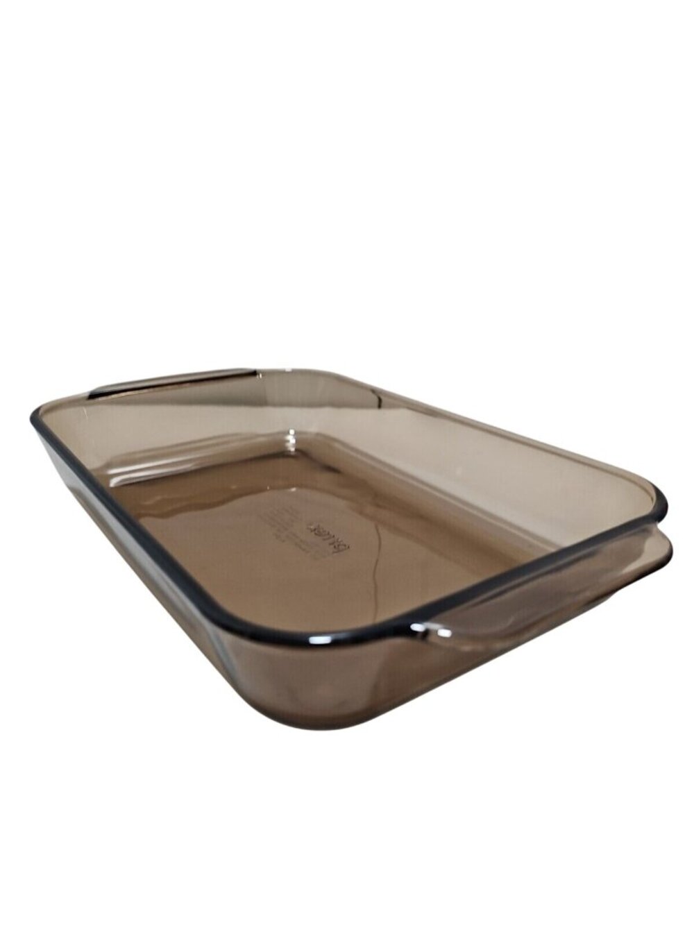 Pyrex 232R Visions Amber Brown Rectangle Baking Pan 2qt/Lt Corning 11x7x1.5" - Picture 2 of 7
